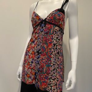 Etro patchwork floral beaded dress nwt 42